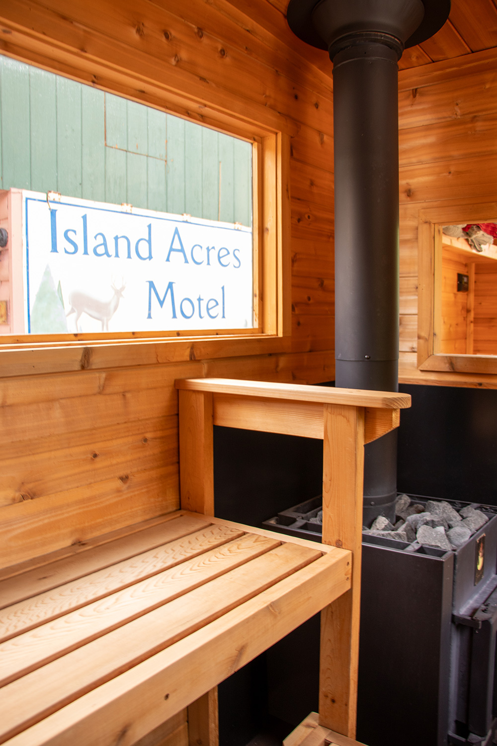 Photo of Norra Dalen Nordic Sauna at Island Acres Resort Motel in Gunnison, Colorado